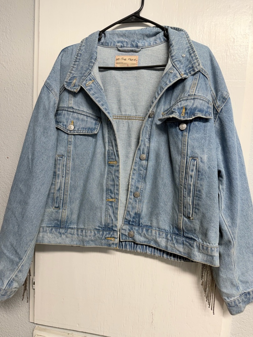We The Free Light Blue Denim Jacket with Silver Hardware - Picture 2 of 10